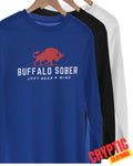Buffalo Sober T-SHIRT Alcohol Beer Wine Day Drinking Funny Sobriety BBQ Party