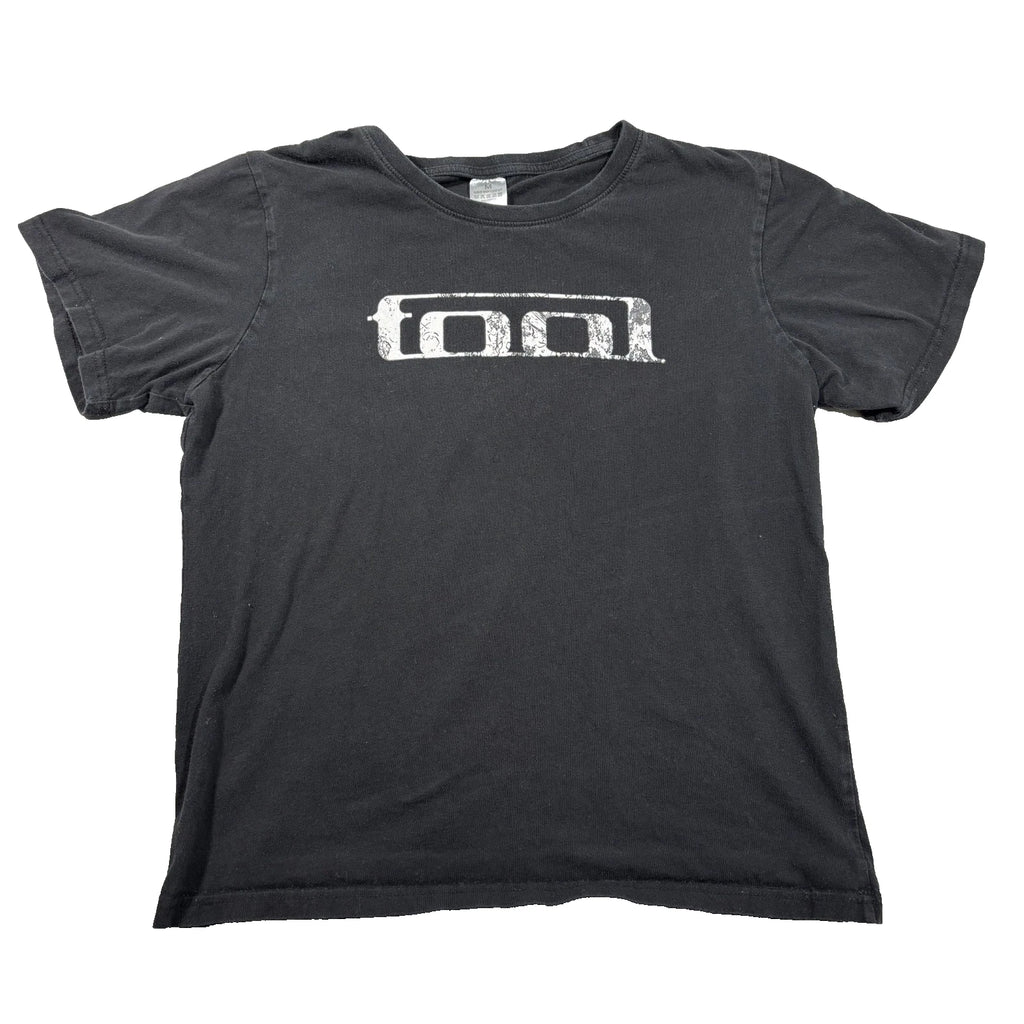 TOOL Band T-Shirt Y2K Logo Black Men's Size Medium; Fits Like Small