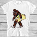 Bigfoot T Shirt Sasquatch Funny Camping Taco Cool Gift Tee M168