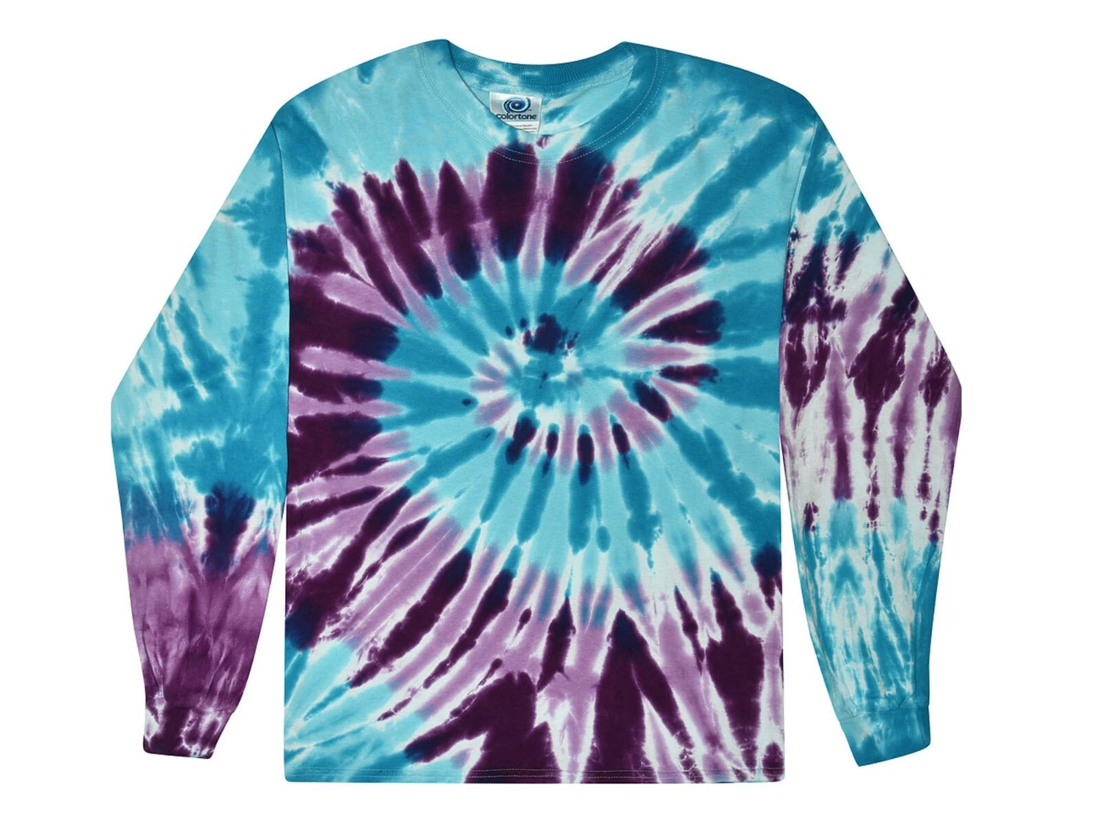 Barbados Long Sleeve Tie Dye T-Shirt Adult & Kids Sizes 100% Pre-Shrunk Cotton