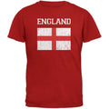 World Cup Distressed Flag England Red Adult T-Shirt