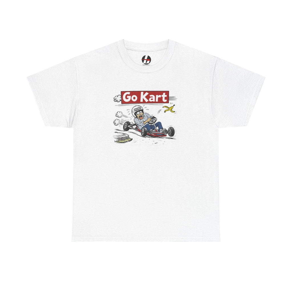 Vintage Go Kart Racing Graphic T-Shirt | Funny Cartoon Kart Driver tee