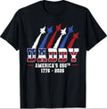 Patriotic Daddy 1776 2026 250 Years Anniversary Fathers Day T-Shirt