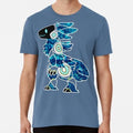 Protogen Furry Fursuit Fursona Blue Pattern S to 5XL Made in the USA T-Shirt