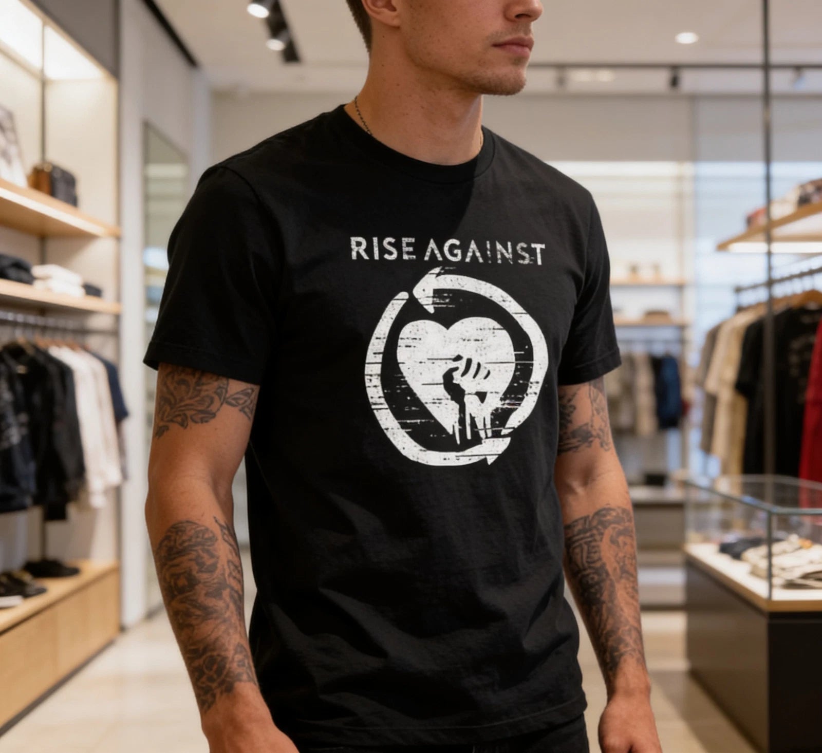 Rise Against Band Band Gift For Fan Full Size T-shirt