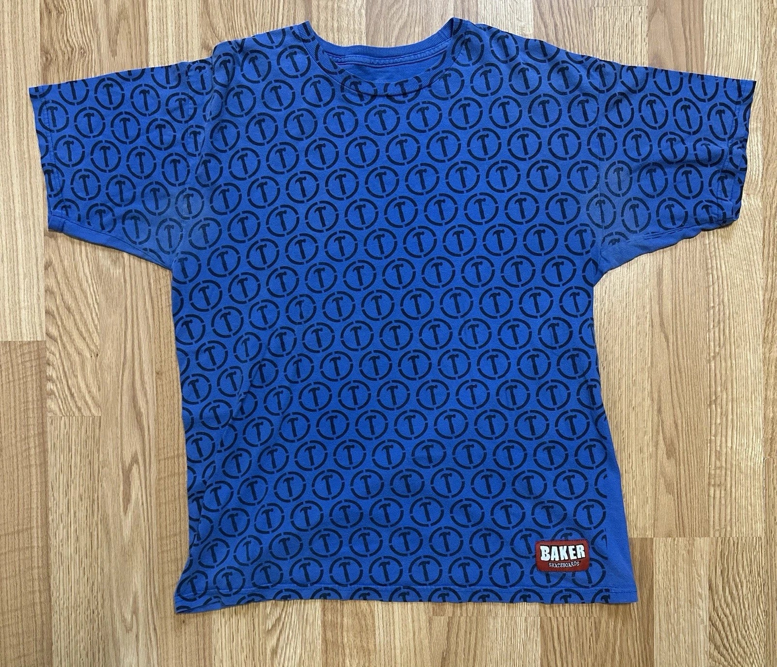 Baker Skateboards 2000s Hammers All Over Print T Shirt Skateboarding Streetwear