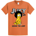 NEW STREETWEAR ON DEMAND BART JUICY Tee Shirt ORANGE SMALL-4XLARGE MADE IN USA