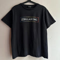 Vintage 2000s Billabong Rainbow Box Logo Surf Skate T-Shirt Black Size XL