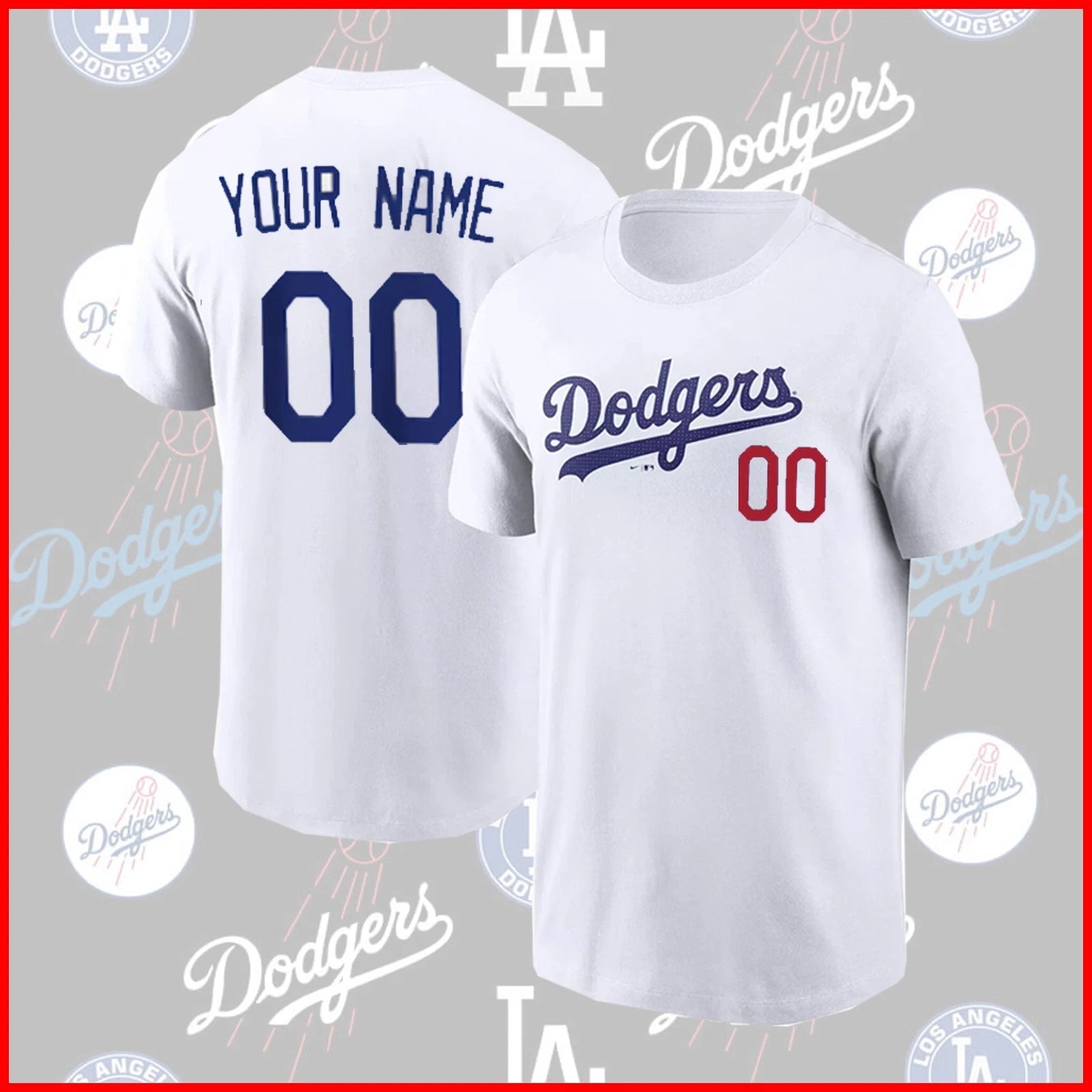 Personalized Los Angeles Dodgers Name & Number Custom 2025 Fanmade FAST SHIP