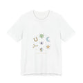 Minimal Good Luck Talismans Tee | horseshoe clover moon minimalist charm design