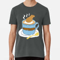 Cappyccino Capybara Coffee Pun T-Shirt S-5XL Best T-Shirt