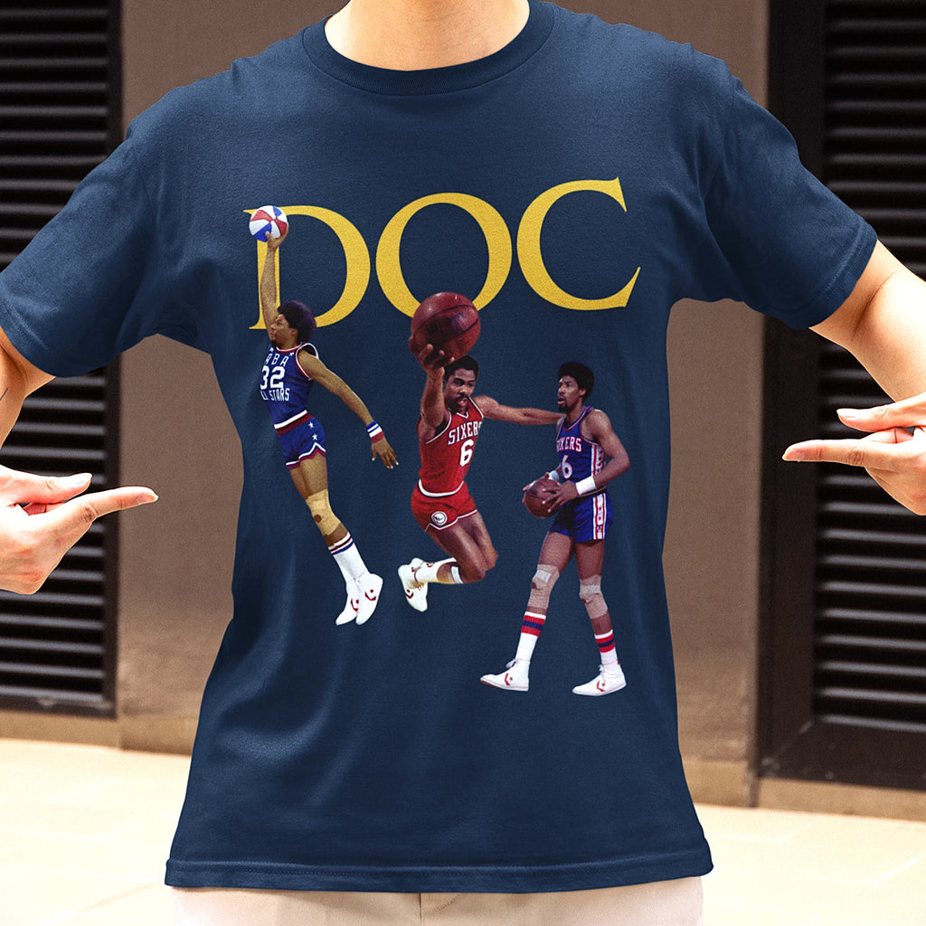 Premium 'DOC' Tee | Julius Erving, Dr. J Basketball Tribute Shirt By OnCulture