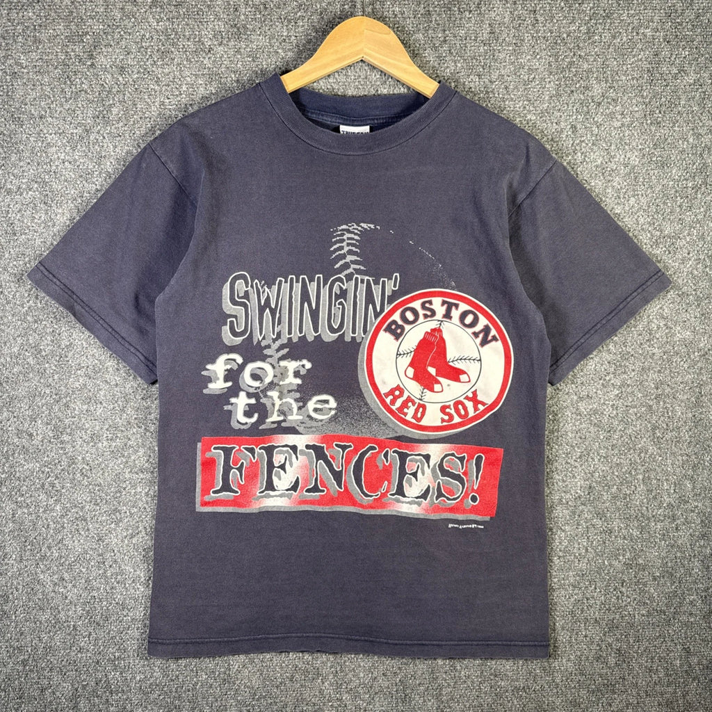 Vintage Boston Red Sox Shirt Adult Medium Navy 90s Baseball MLB Sports USA