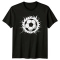 Flaming Soccer Ball T-Shirt Sports Graphic Soccer Birthday Gift For Him And Her