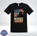 Nope Since 1776 Shirt Black Cat American Flag Funny Patriotic T-Shirt