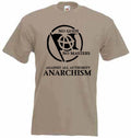 ANARCHIST SLOGAN T-SHIRT -  Punk Anarchy Anarchism Class War - Colour Choice