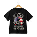 Proud US Veteran T-Shirt  Soft Cotton Hero Legend Patriotic American Flag Tee