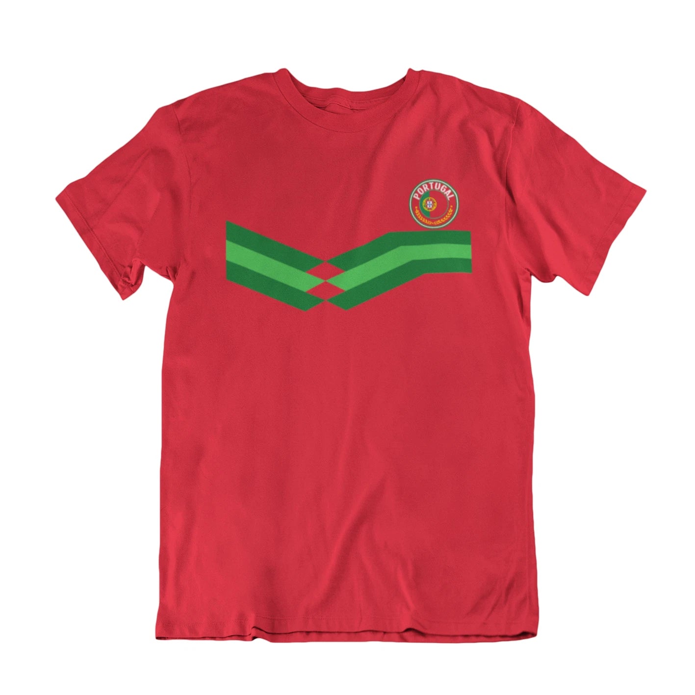 Mens PORTUGAL Retro Strip Style Football T-Shirt World Euro Cup  World Cup 2026