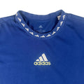 Adidas Juventus Mens Large Blue Soccer Graphic T-Shirt Embroider Logo Crew Neck