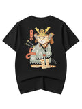 Niepce Kimono Cat Graphic Tee Japanese Streetwear Short Sleeves T-Shirt