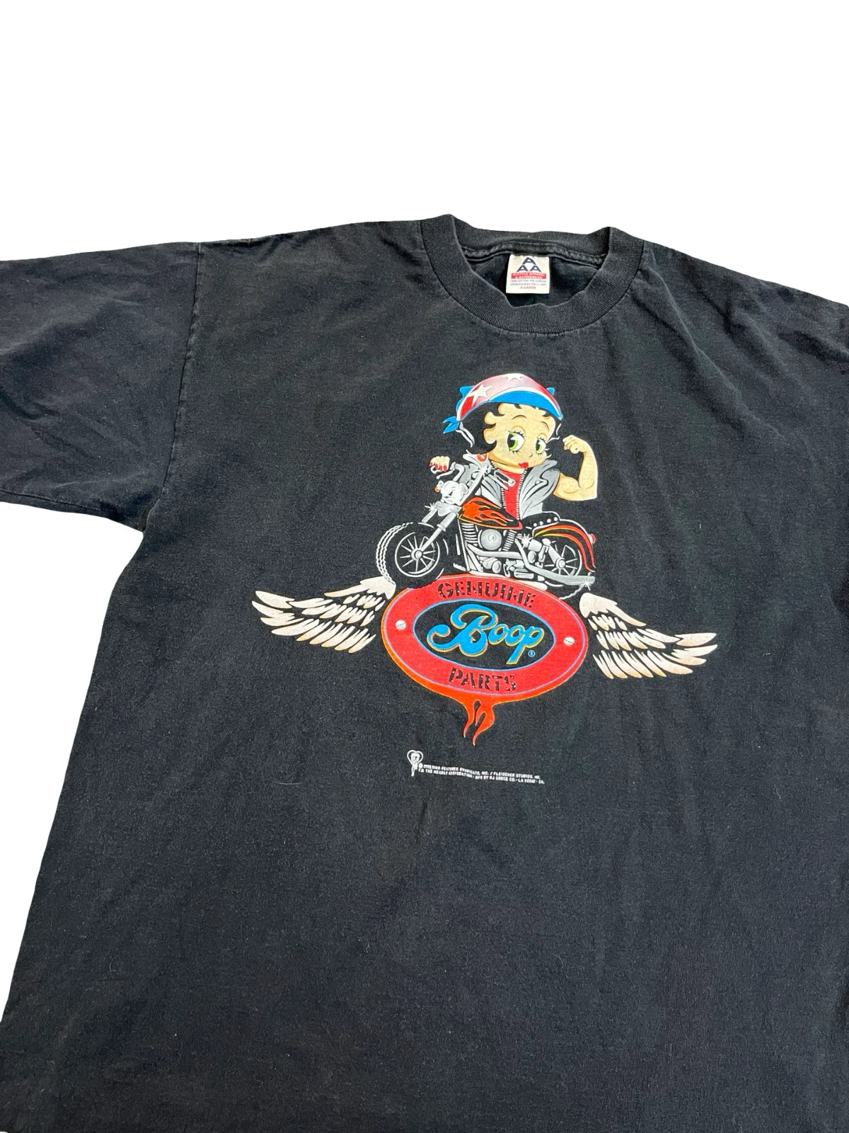 Vintage Betty Boop "Genuine Parts" motorcycle t-shirt Size XL