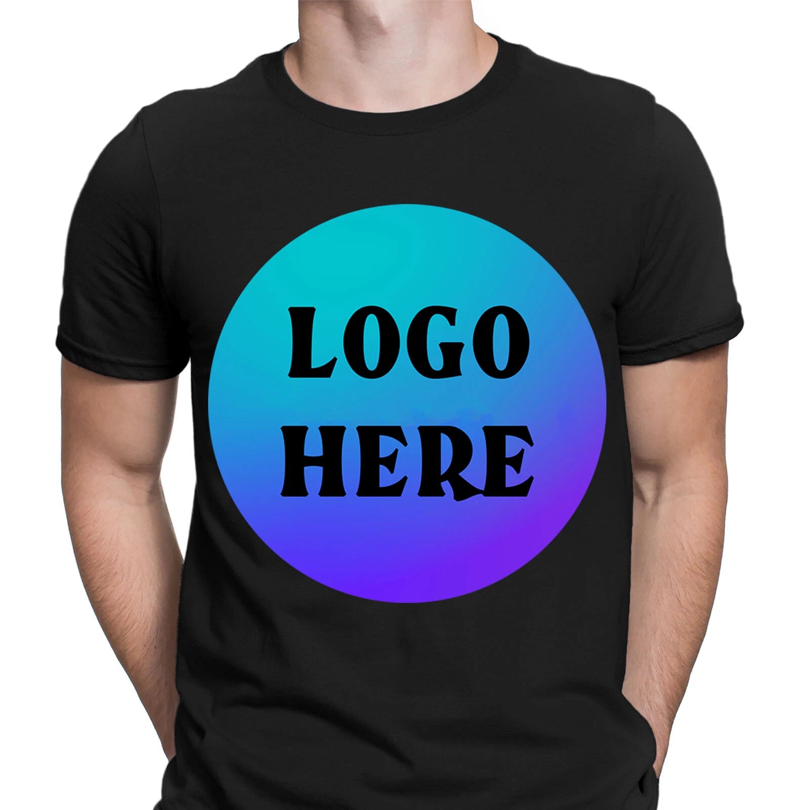 Personalised Your Logo Any Name Age Text Image Custom Mens T-Shirts Tee Top #NED