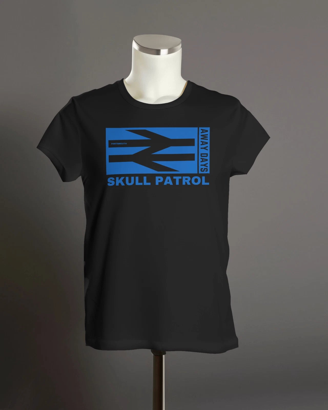 SKULL PATROL Away Days T-Shirt | Hooligan Firm Fratton Park Hampshire 6.57
