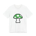 Unisex Jersey Short Sleeve Tee Cute Retro 8-Bit Pixel Art Super Green Mushroom