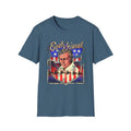 Evil Knievel Portrait T-Shirt | Vintage Stunt Rider American Flag