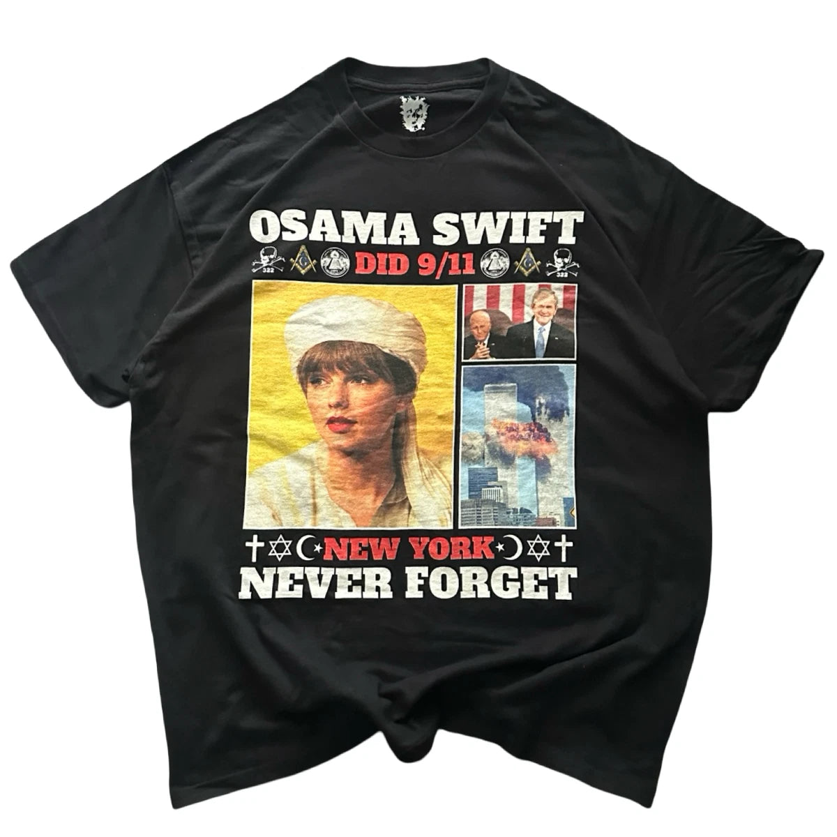 911 Osama Bin Laden George Bush Y2K Grunge T-shirt