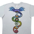 Vtg 90s Chakra Art T-Shirt Sz XL Hippie Grateful Dead Spiritual Abstract Fractal