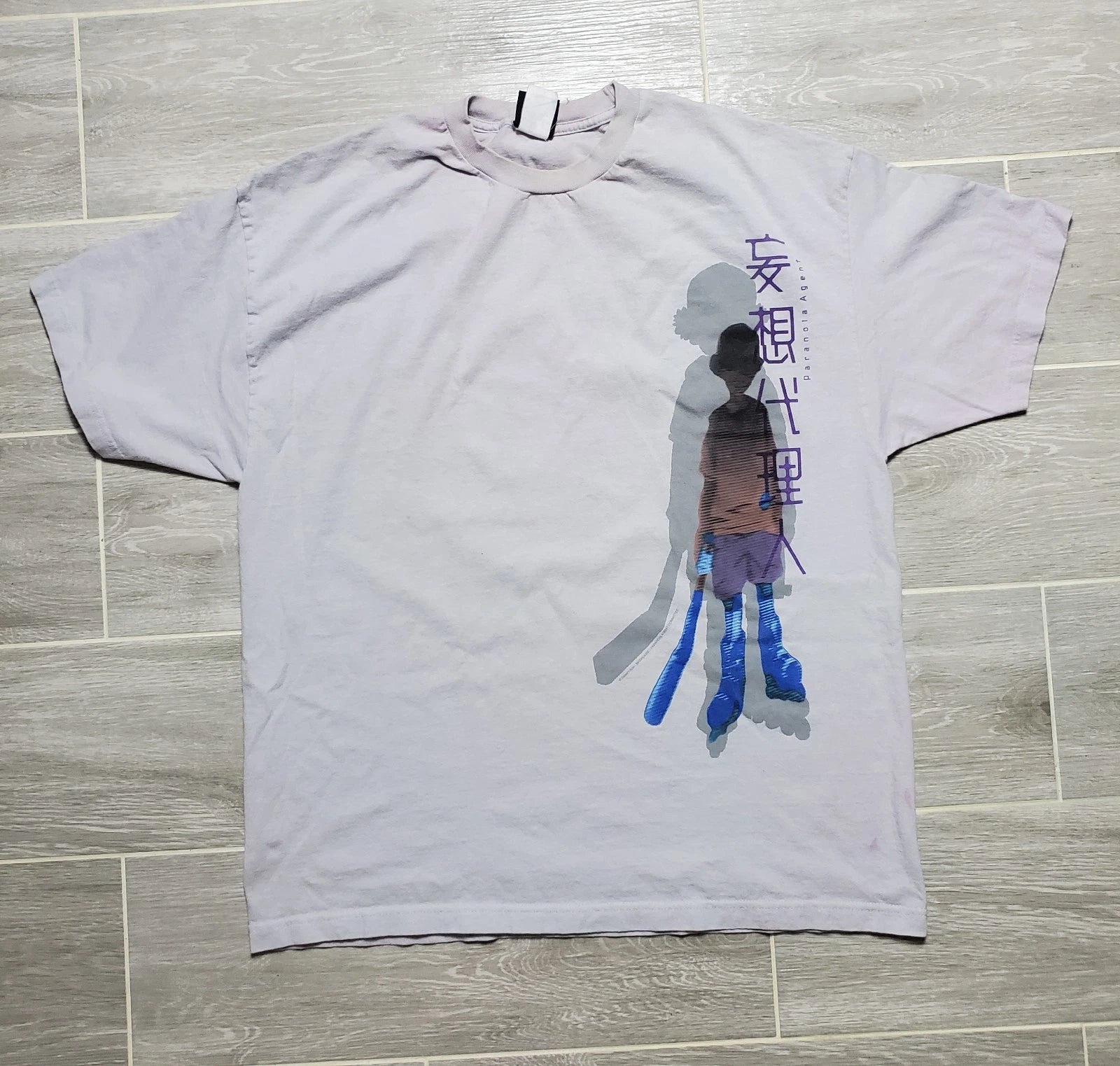 vintage y2k 2004 giant madhouse paranoia agent lil slugger anime t-shirt 2xl.