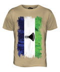 LESOTHO GRUNGE FLAG MENS T SHIRT TEE SHIRT XS S M L XL 2XL 3XL 4XL 5XL