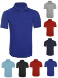Mens Plain POLO T-shirt Mens Crew Neck T-Shirts Tee Top Cotton mix Quality m-2xl