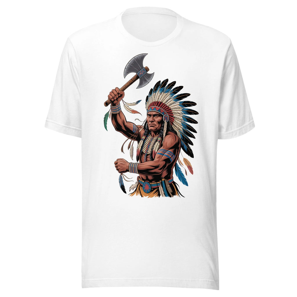 Native American Indian Tomahawk Tribal Warrior Chief Spiritual Ancestor T-Shirt