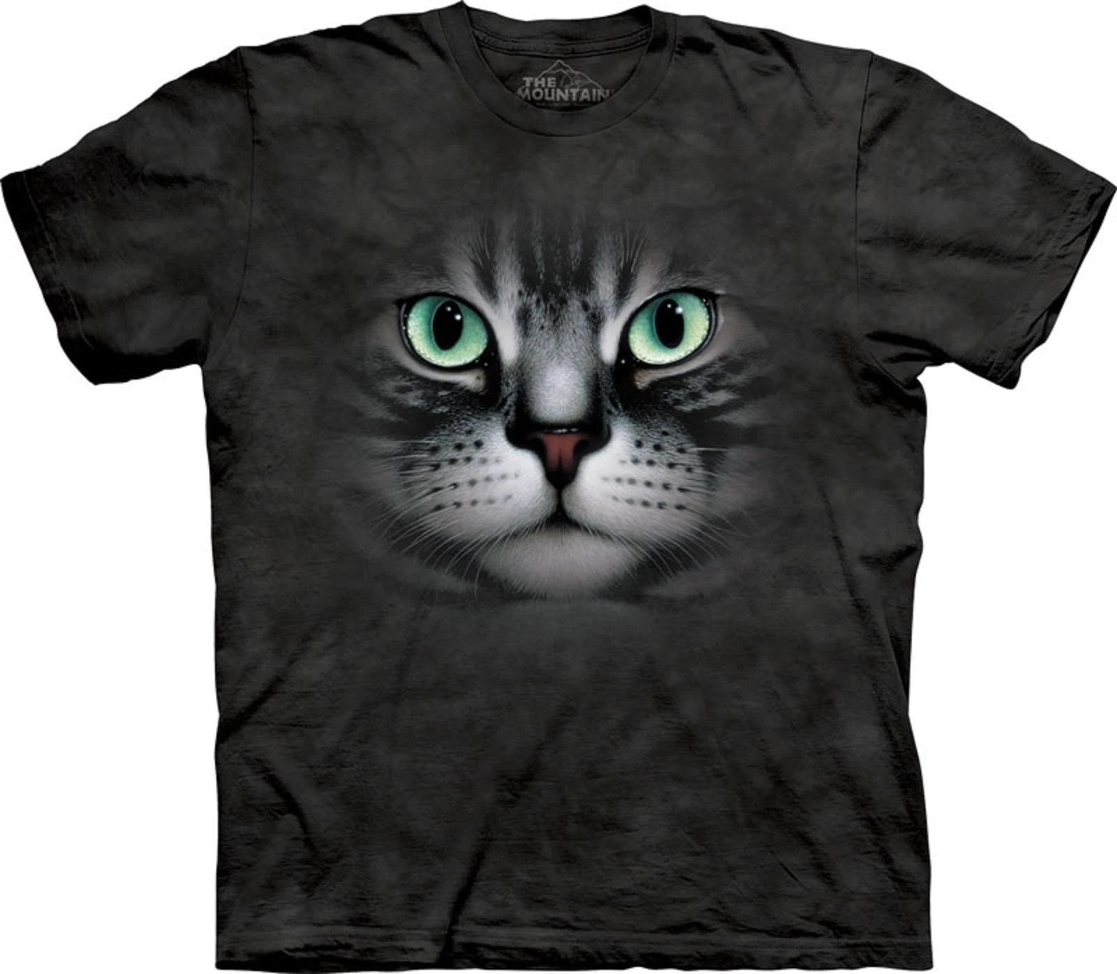 The Mountain Emerald Eyes Cat Kittens Cats Cute Russian Blue Animal T-Shirt S-4X