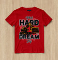 Custom Hustle & Dream Graphic T-shirt Design Unisex Jersey Short Sleeve Tee