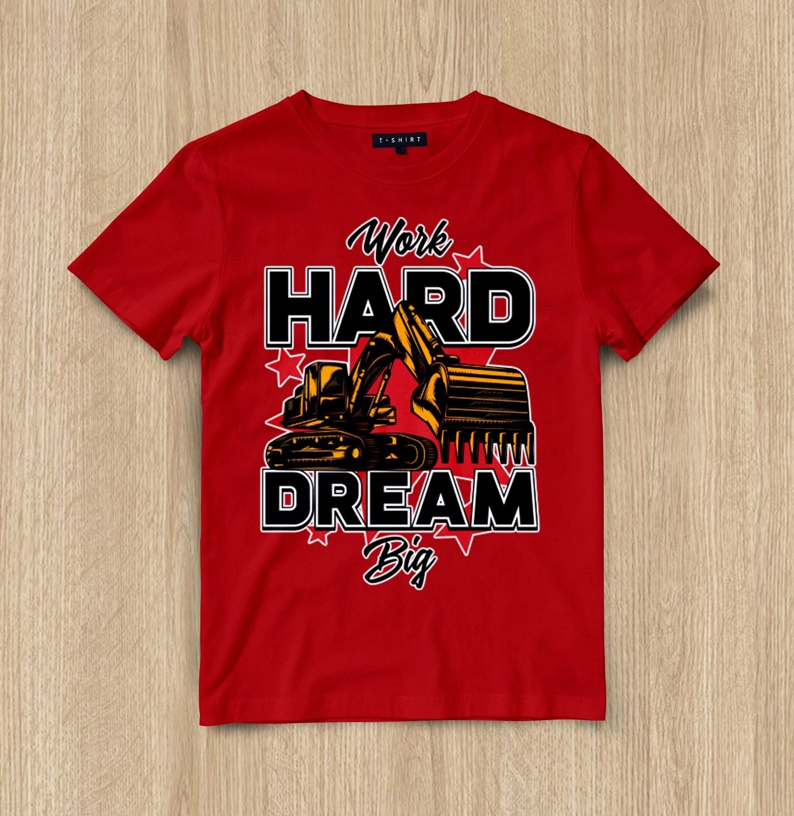 Custom Hustle & Dream Graphic T-shirt Design Unisex Jersey Short Sleeve Tee