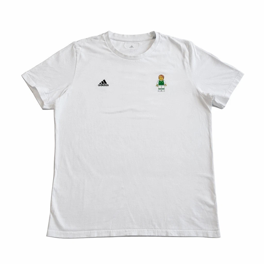 Adidas x LEGO Soccer T Shirt White Pixel 10 Jersey Style Mens Large 2021