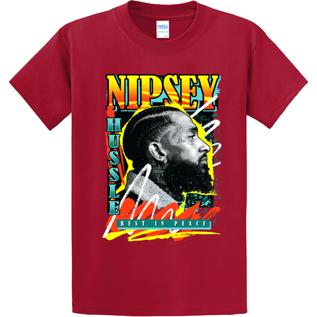 NEW STREETWEAR ON DEMAND RAP GOAT 90s RIP RED Tee Shirt SM-4XLARGE MADE IN USA