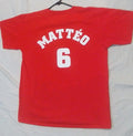Matteo Dams Jersey Style Shirt Large Red Belgium Soccer Cup National Team Rare
