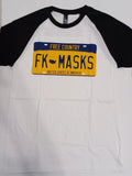 Infowars Free Country FK Masks USA Men's White T-Shirt Size Medium