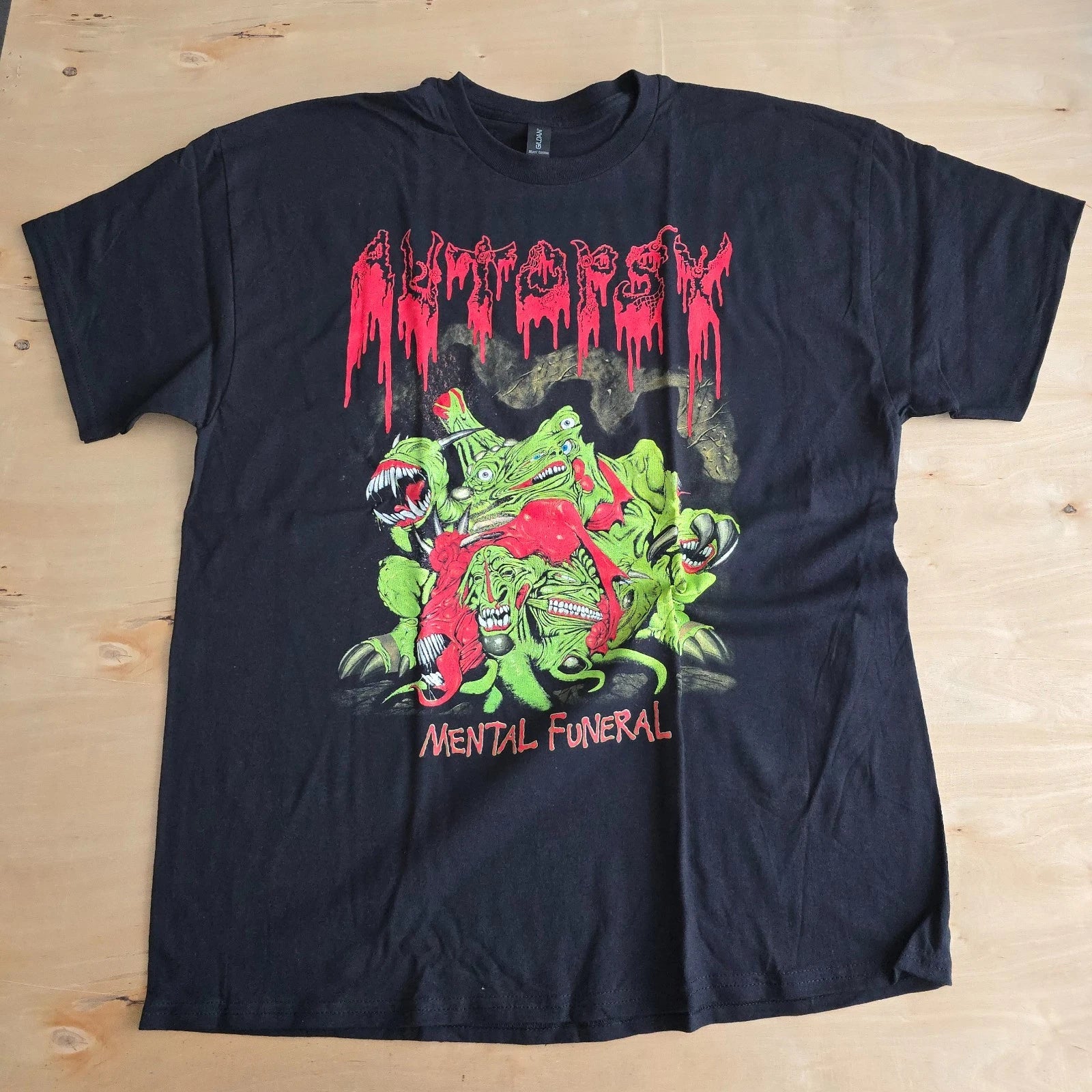 AUTOPSY MENTAL FUNERAL VINTAGE VIBE RETRO STYLE BAND TEE T SHIRT