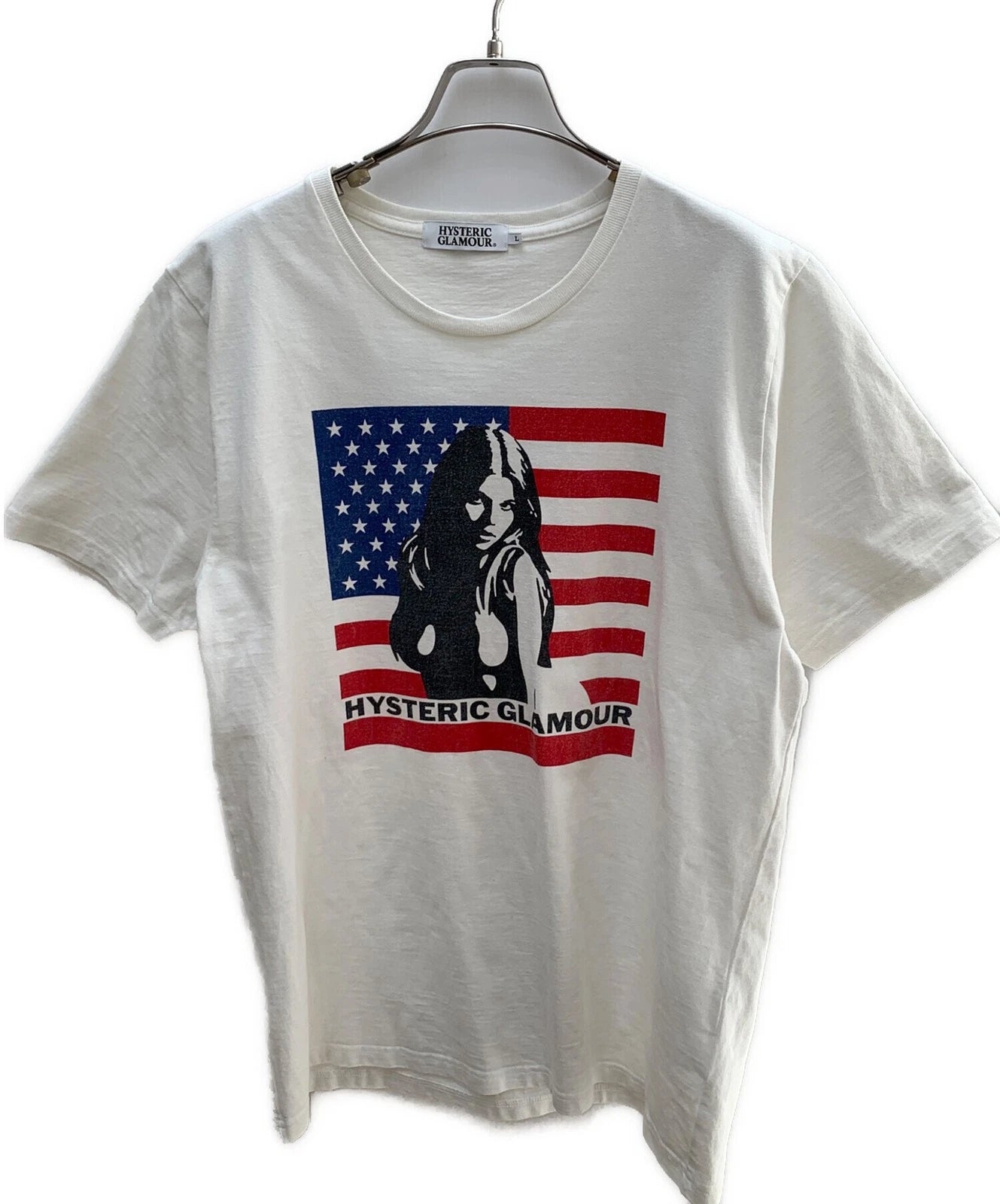 Hysteric Glamour Short Sleeve Cutsew White L 0241CT06 Used Japan Tee