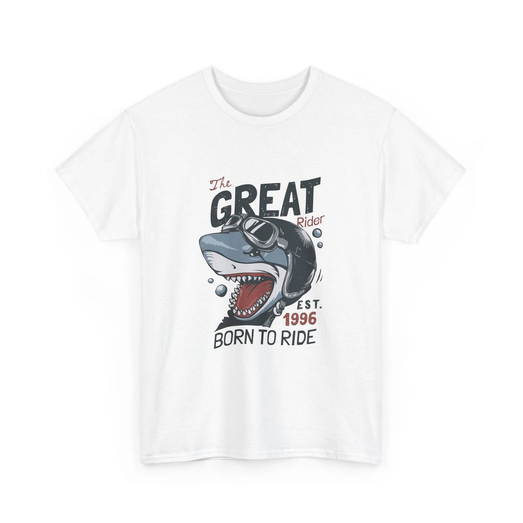 Shark Biker Born to Ride T-Shirt | Motorcycle Helmet Shark, Cool T-Shirt Style