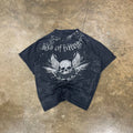 Vintage Y2K Souls of Integrity Grunge Affliction Style Shirt Size XL Skull Wings