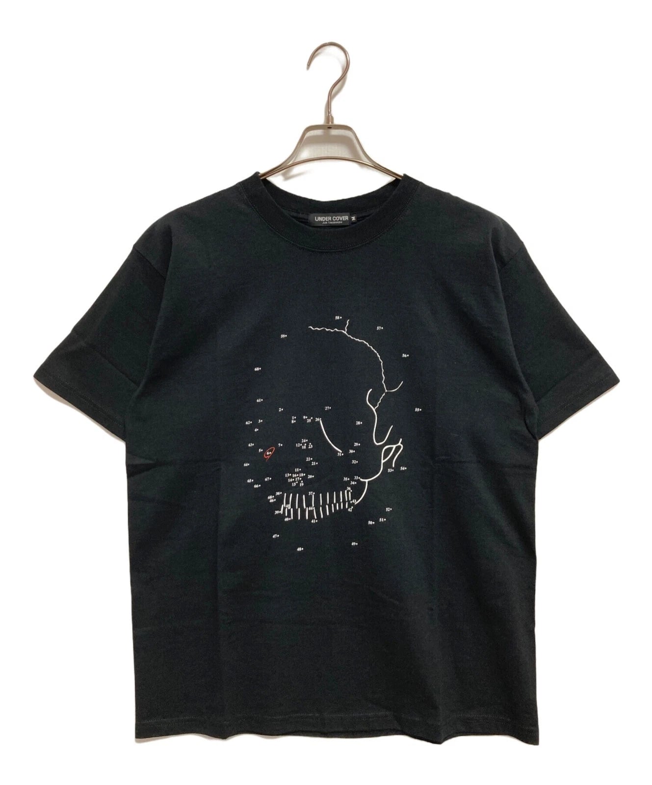 UNDERCOVER / (Undercover) Pixel Art Skull Print T-Shirt/ Black/ Size: M