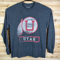 University of Utah T-Shirt Mens Large Gray Gameday Couture Utah Utes Long Sleeve