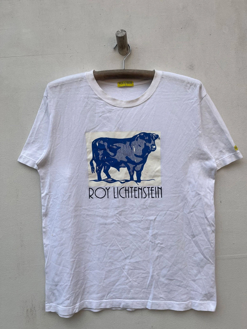 Vintage Roy Lichtenstein 90s Pop Art Back Hit Graphic
