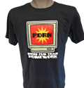 Mens David & Goliath Computer Porn More Fun Than Homework Novelty Tee T-Shirt